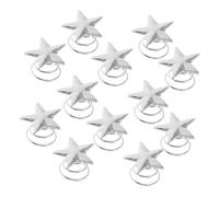 VALICLUD 12pcs Star Hair Clips Elegant Spiral Hairpins for Women Hair Accessories for Office Parties and Everyday Wear Lightweight and Comfortable Design Silver Five-point