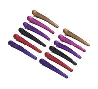 VALICLUD 12pcs Stylish Acrylic Hair Clips Set Vintage Duckbill Hairpins for Women and Non Slip Sectioning Barrettes for Salon Styling Blow Drying and Daily Use