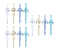 VALICLUD 12pcs Sword-shaped Gel Pens for Students and Office Use, Easy to Use and Store Plastic Gel Ink Pens Suitable for Drawing and Writing on Blessing Cards