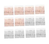 VALICLUD 12pcs Transparent Eyelash Storage Box with Unique Card Design Easy Open Close for False Lashes Organization Durable Sealed Eyelash Holder for Personal Use