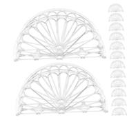 VALICLUD 12pcs Transparent Napkin Holder Freestanding Napkin Storage Rack for Kitchen Dining Table Wear Resistant Tissue Dispenser for Restaurant Bar Home and Outdoor Use