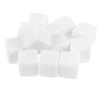 VALICLUD 12pcs White Whiskey Stones Set 2x2x2cm Reusable Marble Ice Cubes for Wine and Whisky Cooling, Sturdy Bar Accessory for Drink Chilling and Home Bar Use