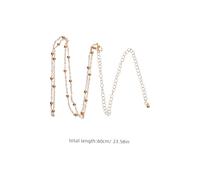 VALICLUD 12pcs Women S Double Layer Waist Chain Adjustable Metal Body Jewelry for Summer Beach Parties Stylish Round Bead Belly Chain Comfortable Waist Accessory