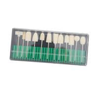 VALICLUD 12pcs Wool Nail Drill Bits Electric Manicure Polish Drill Bit Nail Gel File Removal Set for Salon and Home Use