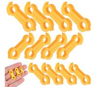 VALICLUD 12pcs Yellow Pvc Chick Splay Leg Bands for Birds Stabilization and Easy Application, Multiple Sizes Including 4mm, 5mm, and 6mm Inner Diameter, Bird Leg Hobble Brace for Poultry