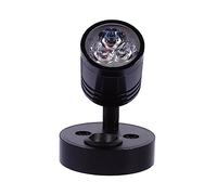 VALICLUD 12v Aluminum LED Rv Suction Light for Yacht Wall Lamp | Black Finish, Flexible Mount Design, Sturdy Anti Rust Build, Suitable for Campervan and Motorhome Interiors