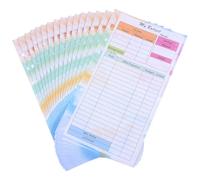 VALICLUD 14 Sheets Loose Leaf Punched Paper Refills A6 6-hole 6ring Binder Design Efficient Budget Management Tracking Daily Expenses Colorful Thickened Paper Stylish Design for Study