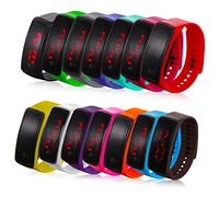 VALICLUD 14pcs Boys Girls Digital Watches Led Display Silicone Watch Bands Easy to Adjust for Boys and Girls for Day