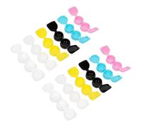 VALICLUD 14pcs Eye Lens Box Case Lightweight Sturdy Pp Plastic Contact Lens Container with Left and Right Inscriptions for Travel and Home Storage