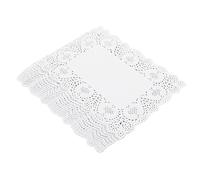 VALICLUD 150 Sheets Decorative Paper Lace Doilies Placemats Oil Absorbent Tableware Pads for Cakes Desserts Snacks Party Wedding Shower