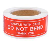 VALICLUD 150pcs Self-Adhesive Fragile Sticker Label Sticker Red Handle with Care Warning Shipping and Storage Instructions for Pallet Carton Box