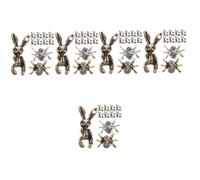 VALICLUD 150pcs Spider Nail Charms Diy Nail Art Decorations for Creepy Halloween Manicure Featuring and