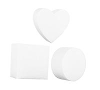VALICLUD 15pcs Cake Mold for DIY Baking and Painting Each Round Heart Square Shapes Plastic Flexible Smooth Kitchen Tool for Handmade Cake Soap Cookie Decor Practice at Home Restaurant