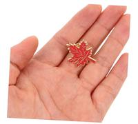 VALICLUD 15PCS Canada Maple Leaf Brooch Pins Autumn Fall Lapel Pins for Women Dresses Backpacks Bags Seasonal Costume Accessories with Secure Clasp for Thanksgiving and Canada Day