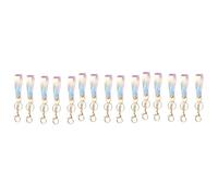 VALICLUD 15pcs Colorful Leather Keychains Creative Hanging Rope Key Rings for Car Bag Home Decor for Men Women Boys and Girls Simple and Design
