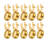 VALICLUD 15pcs Copper Button Covers for Shirts and Blouses Minimalist Decorative Clothing Embellishments Easy No-sew Accessories for Wedding Dress Shirts Jeans Men and Women