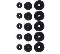VALICLUD 15pcs Hair Donut Bun Maker for Volume and Fullness Includes and for Elegant Updos and Ponytails Hair Styling Accessories