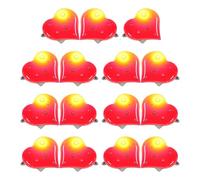 VALICLUD 15pcs Light Up Heart Brooch Pins with Flashing Red LED Romantic Valentine S Day Accessories for Women Wedding Party Favors Easy One-key Operation Versatile Decorative Lapel Pins