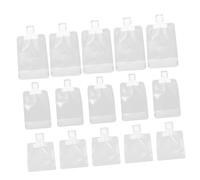 VALICLUD 15Pcs Refillable Travel Makeup Squeeze Pouch with Leakproof Seal Portable Containers for Lotion Shampoo Shower Gel Pouches for Toiletries the Go