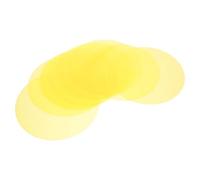 VALICLUD 15pcs round Yellow Light Color Filter Film 4.7' Pet Self-adhesive Warm Light Diffuser Stickers for Everyday Comfort and Living Room Ambient Lighting