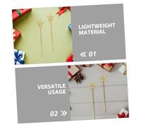 VALICLUD 15pcs Star Fairy Wands for Gold Hollow Star Design Angel Festival Wand for Birthday Party Halloween Christmas Masquerade Dress Up Events