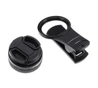 VALICLUD 15X Macro Phone Lens Clip-On 37mm Black Micro Lens for Smartphone Photography Compatible DSLR for Phone Close-Up Shots