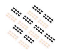 VALICLUD 16 Sheets Anti-skid EVA Glasses Nose Pads Comfortable Self-adhesive Eyeglass Nose Cushions Thin for Spectacles and Sunglasses Skin Tone Black