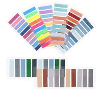 VALICLUD 1600pcs Sticky Tabs Index Tabs Book Reading Strips Page Markers in Assorted Colors, Easy to Use Paper Material for Classifying and Organising Documents at Office and Home
