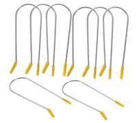 VALICLUD 16pcs Hot Curler Clips Stainless Steel Roller Jaw Clamps for Secure Styling Compatible with ½ ¾ Hot Rollers for Home and Salon Use