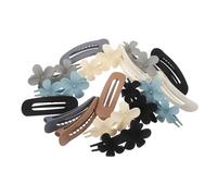 VALICLUD 16pcs Large Matte Floral Hair Clips Claw Clip Women Side Bangs Barrette Decorative Accessories for Daily Wear