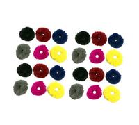 VALICLUD 16Pcs Solid Color Imitation Rabbit Hair Ties Soft Plush Ponytail Holders for Mixed Color Hair Bands Stylish Accessories