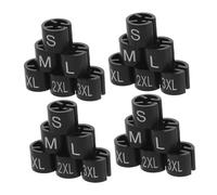 VALICLUD 180pcs Mini Plastic Ring Clips for Hangers Color Coding Garment Markers Easy-attach Round Clothing Tags for Pants Trousers and Clothes Organization