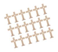VALICLUD 18pcs DIY Unfinished Crosses for Table Decor Compact Lightweight Religious Ornaments for Easter Baptism Church Events Keepsake Spiritual Decorations