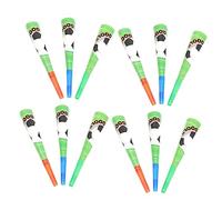 VALICLUD 18pcs Football Party Horns Lightweight Plastic Trumpet Cheer Leading Props for Sports Games Birthday Celebrations and Year Events Portable and Football Party Decorations
