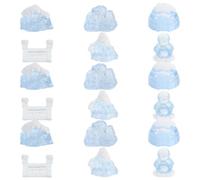 VALICLUD 18PCS Mini Iceberg Model and Miniature Penguin Igloo Figures Realistic Polar Christmas Decoration for Dollhouse Display and Living Space