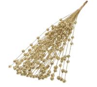VALICLUD 1bunch Simulated Berry Ornaments for Christmas Picks Artificial Christmas Berry Glitter Branches for Tree Decorations and Wreath Decorations for Flower Arrangement in Your Home