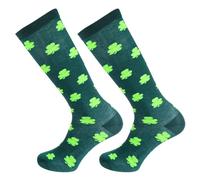 VALICLUD 1pair Saint Patrick's Day Shamrock Socks Striped Irish Costume Stockings for Boys and Girls Party Favors for Patricks Day Celebrations and Festivities
