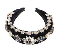 VALICLUD 1pc Baroque Style Diamond Decor Hairband for Headband Chic Floral Design Durable and Stylish Hair Accessory for Daily Wear and Various Hairstyles
