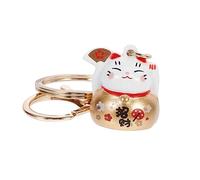 VALICLUD 1pc Cat Keychain Pendant Japanese Style Lovely Cat Key Buckle Creative Bag Charm for Backpacks Keys Lightweight Glossy Accessory for Giving