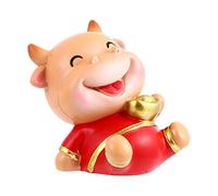 VALICLUD 1pc Cattle Shape Car Resin Ornament Creative Year Decoration for Fun Auto Adornment for Cars Stylish for Enthusiasts Design