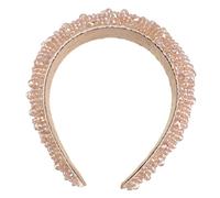 VALICLUD 1pc Chic Crystal Headband for Women Fashionable Decorative Hair Accessory for Parties and Events for Costumes and Holidays Elegant Beaded Design Coffee Color