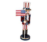VALICLUD 1pc Classic Wooden Christmas Nutcracker Soldier Figurine Desktop Decoration for Home Office Fine Workmanship Timeless Design for Holiday Traditions