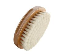 VALICLUD 1pc Comfortable Oval Wool Bath Brush for Shampoo Hairdressing Scalp Cleaning Durable Wool Material Easy to Use Hair Detangler for White Khaki