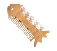 VALICLUD 1Pc Creative Double Sided Static Comb Handcrafted Natural Green Sandalwood Hair Brush Wide Fine Tooth Design for Gentle Scalp Massage Elegant Hair Care Tool for Men and Women