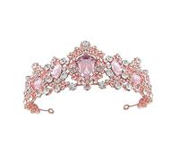 VALICLUD 1pc Crystal Crown for Bride Elegant Shiny Headdress Lightweight and Comfortable for Weddings Proms Celebrations and Special Occasions