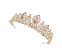 VALICLUD 1pc Crystal Crown Tiara Accessories for Wedding Headpiece for Bride Princess Party Rhinestone Prom Tiara Photo Shooting Tiara Bachelorette Hair Accessory for Women Zinc Alloy
