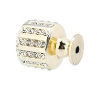 VALICLUD 1pc Crystal Diamond Cupboard Handle Single Hole Drawer Knobs for Dresser Drawers and Kitchen, Bathroom Cabinet, Office