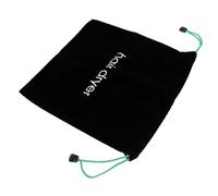 VALICLUD 1Pc Durable Hair Dryer Storage Bag Pull String Organizer Versatile for Home Hotel Capacity Design Elegant Black with Green Drawstring