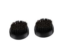 VALICLUD 1Pc Ergonomic Wooden Handle Beard Cleaning Brush Soft Bristle Grooming Tool for Beard Oil Application Moisturizes Skin Multi Function Hair Styling Brush Black