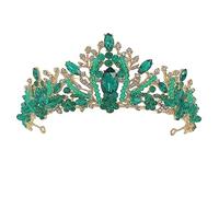 VALICLUD 1pc Fashion Crystal Headwear Bridal Hair Band Stylish Wedding Headdress with Green Diamond for Brides and Bridesmaids Lightweight and Durable for Weddings and Engagements